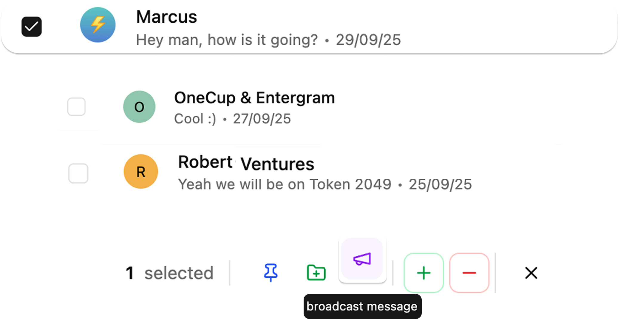 Broadcast Messages