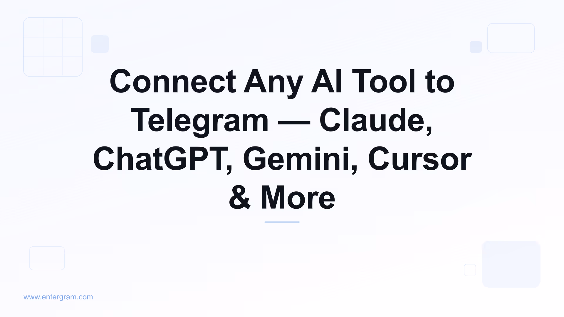 Connect Windsurf to Telegram via Entergram MCP
