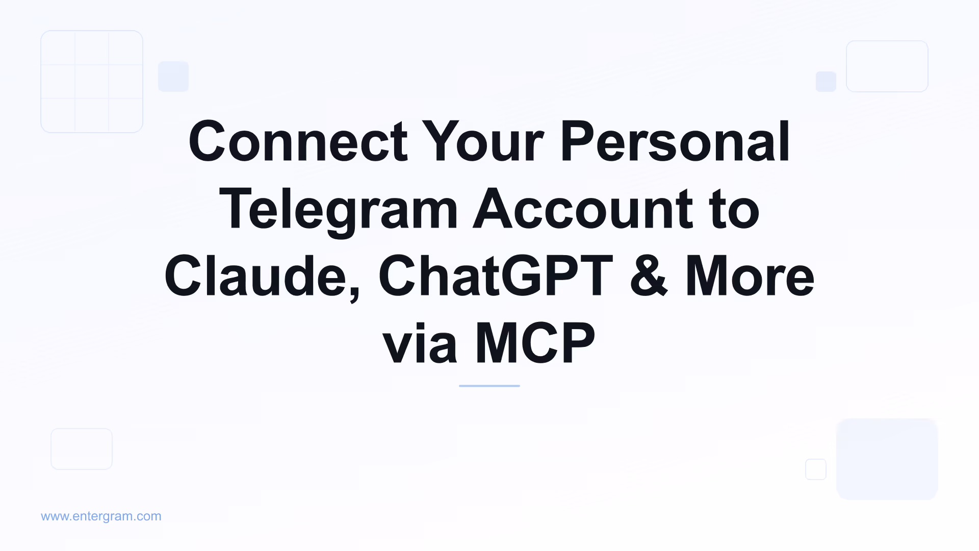 How to connect Telegram MCP to Claude, ChatGPT and other AI tools