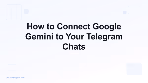Connect Google Gemini to personal Telegram via MCP