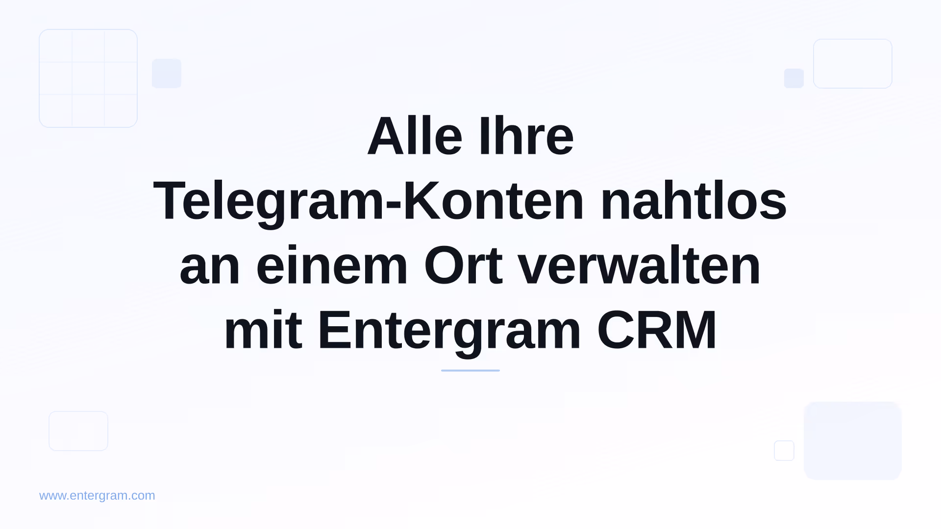 Card image for Alle Ihre Telegram-Konten nahtlos an einem Ort verwalten mit Entergram CRM