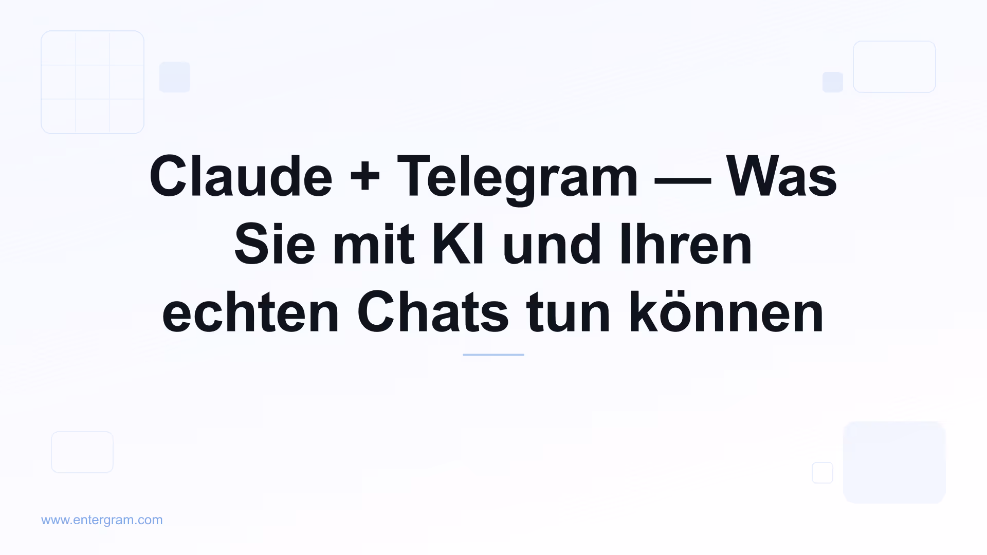 Claude AI mit persönlichem Telegram via MCP verbunden