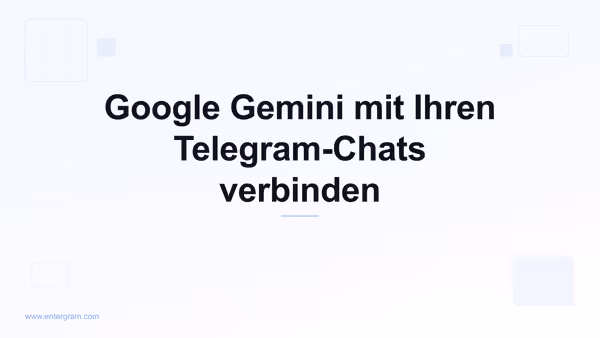 Google Gemini via MCP mit persönlichem Telegram verbinden