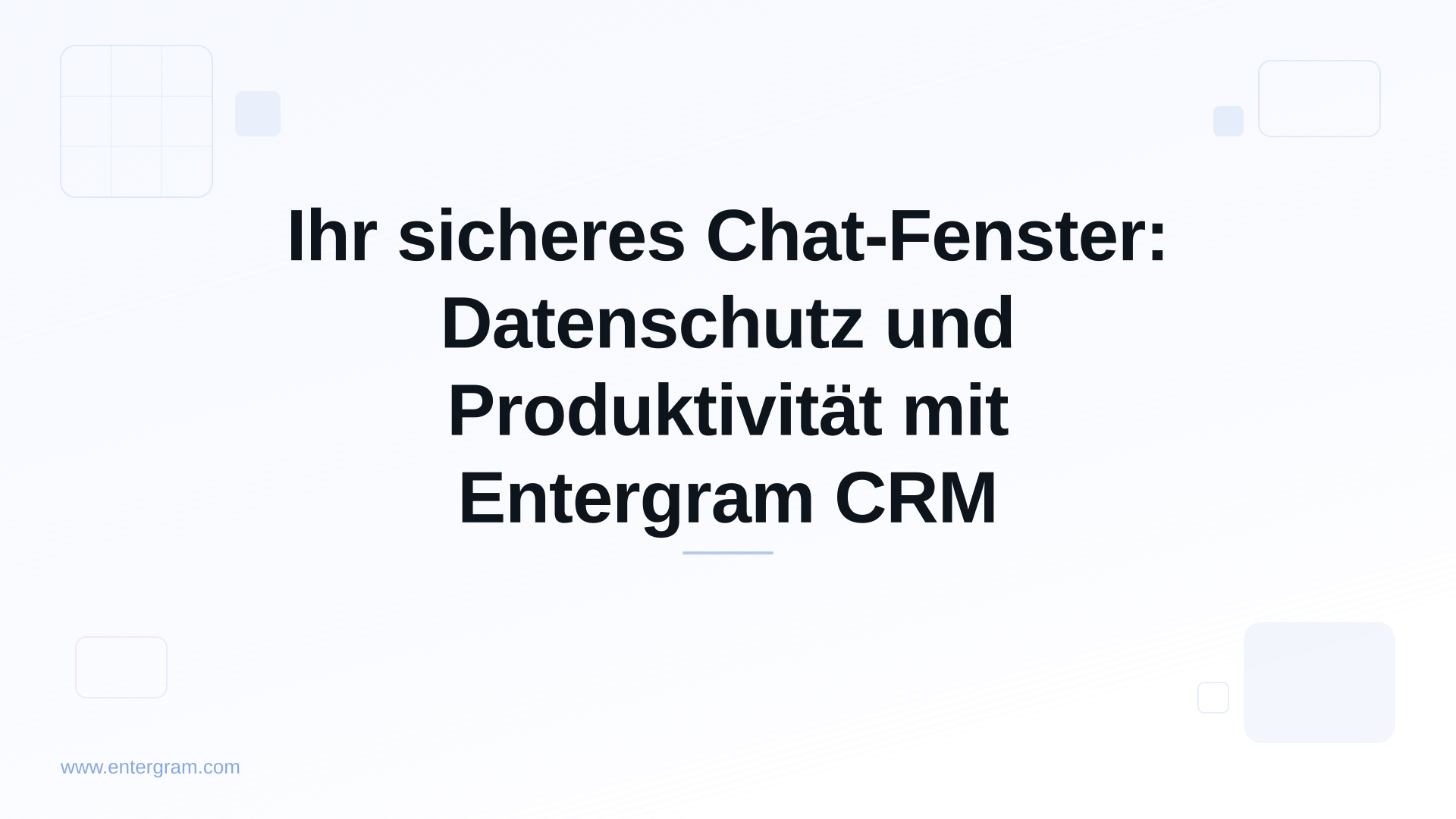 Card image for Ihr sicheres Chat-Fenster: Datenschutz und Produktivität mit Entergram CRM