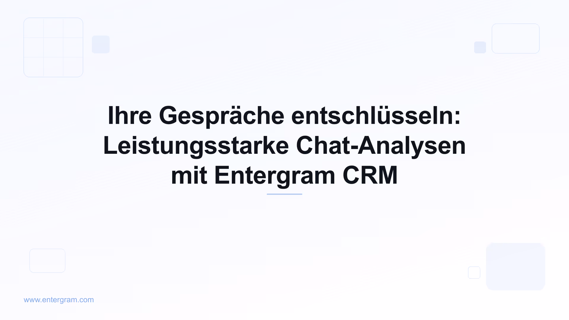 Card image for Ihre Gespräche entschlüsseln: Leistungsstarke Chat-Analysen mit Entergram CRM