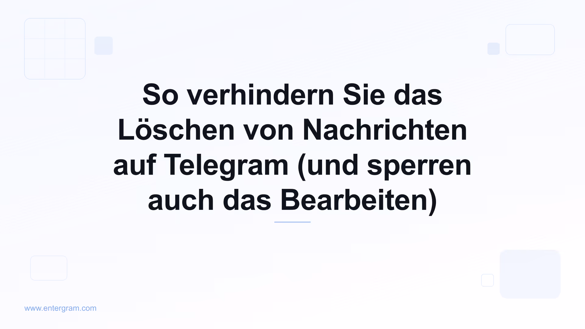 Telegram-Workspace-Einstellung, die Teammitglieder daran hindert, Nachrichten zu löschen oder zu bearbeiten
