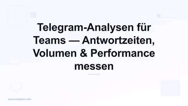 Telegram-Analyse-Dashboard für Teams