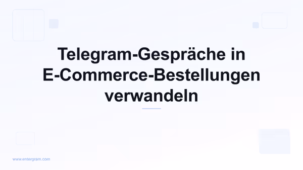 Card image for Telegram CRM für E-Commerce und Social Commerce: Verwandle Gespräche in Bestellungen