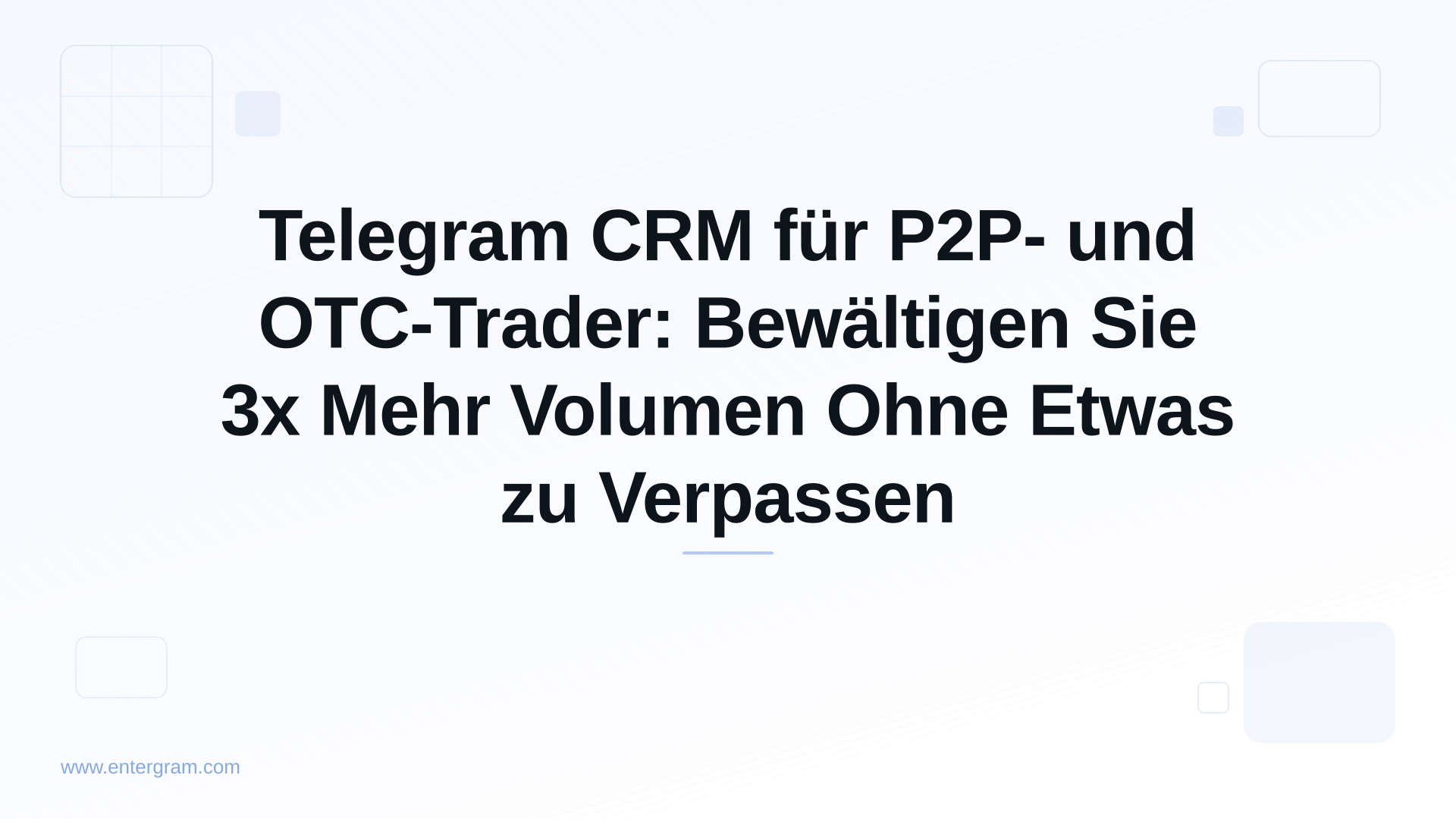 Card image for Telegram CRM für P2P- und OTC-Trader: Bewältigen Sie 3x Mehr Volumen Ohne Etwas zu Verpassen