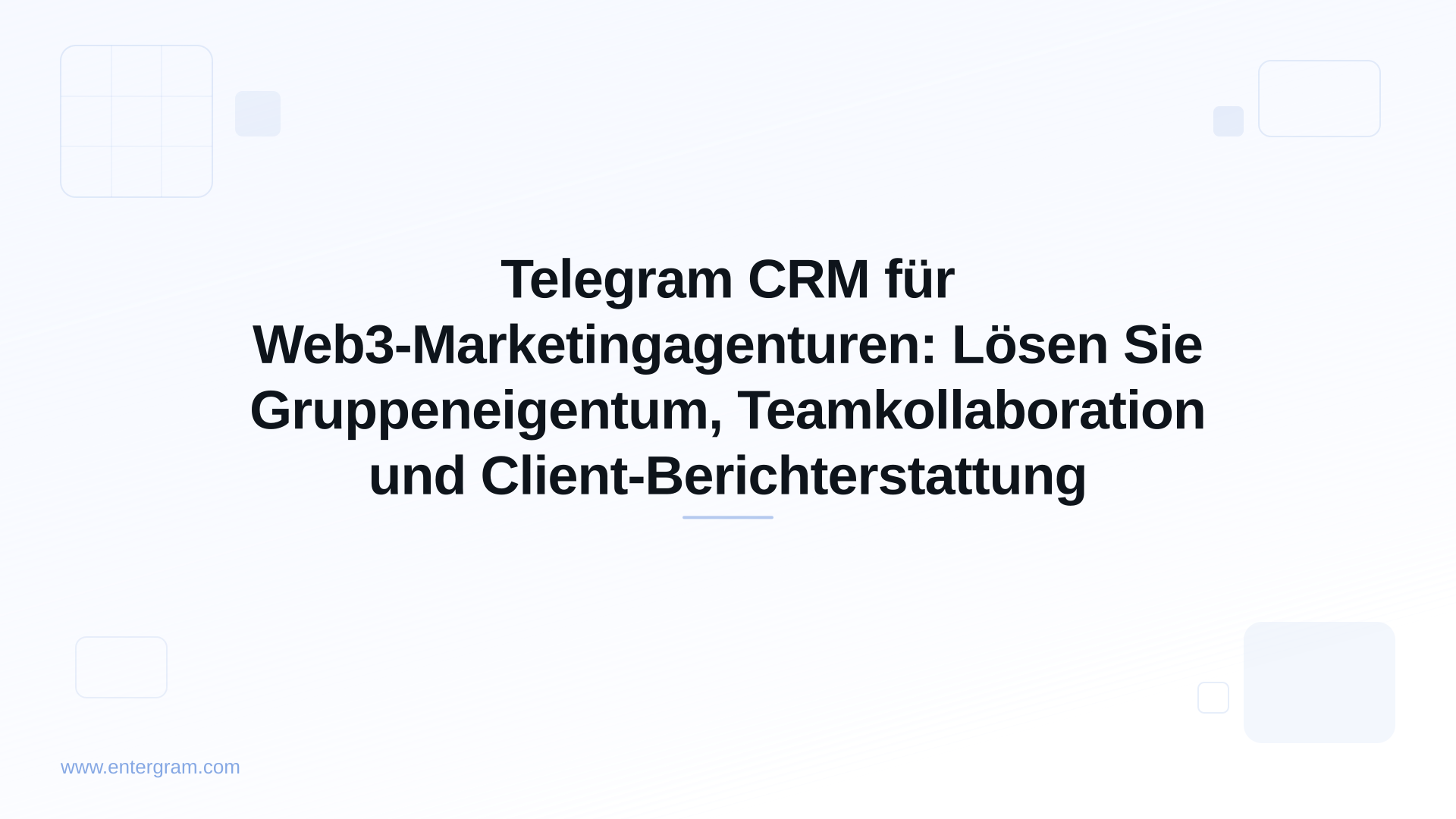 Card image for Telegram CRM für Web3-Marketingagenturen: Lösen Sie Gruppeneigentum, Teamkollaboration und Client-Berichterstattung