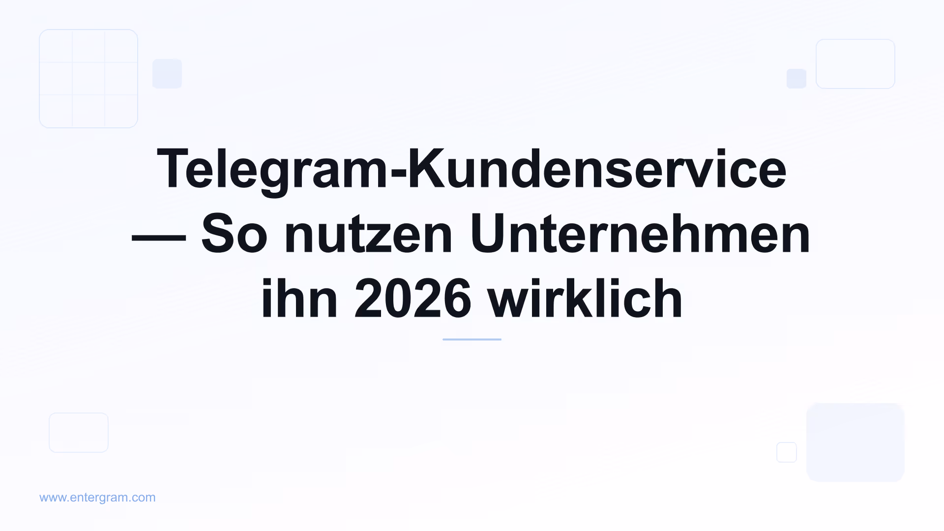 Telegram-Kundenservice für Unternehmen