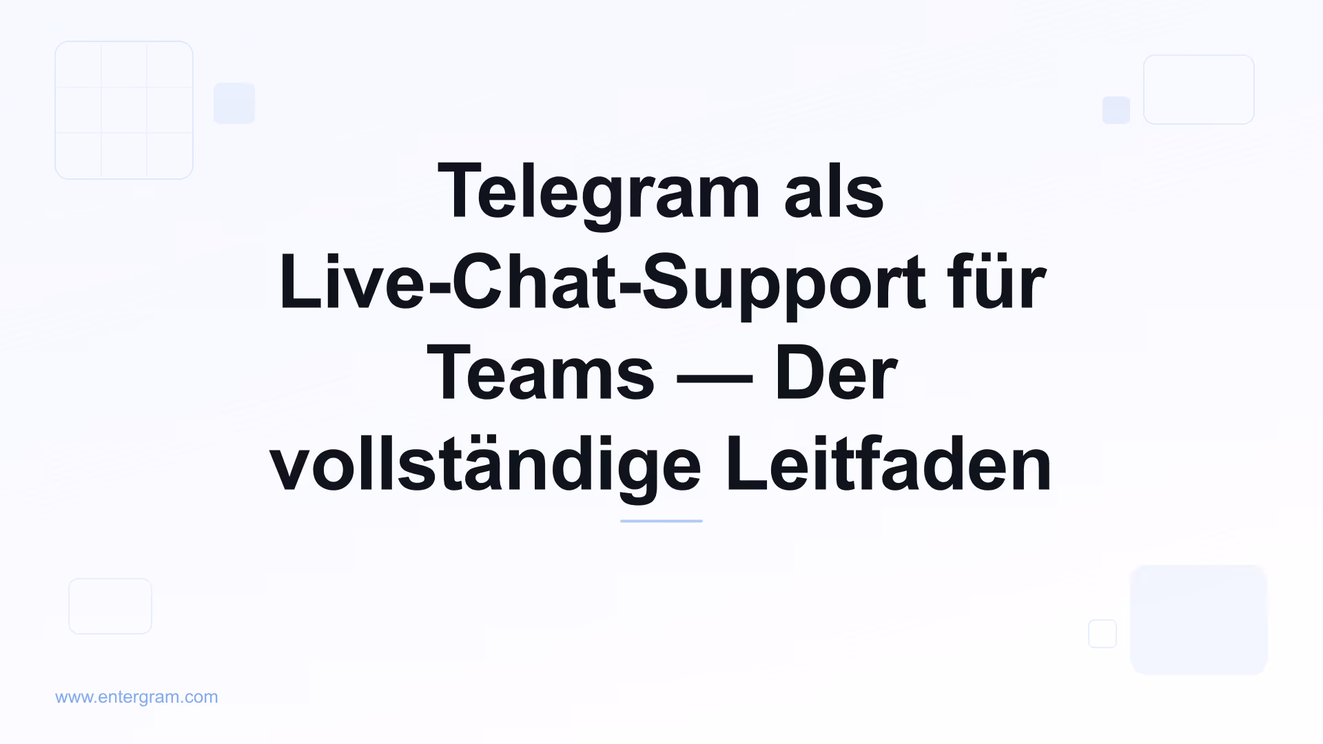Telegram Live-Chat-Support für Kundenservice-Teams