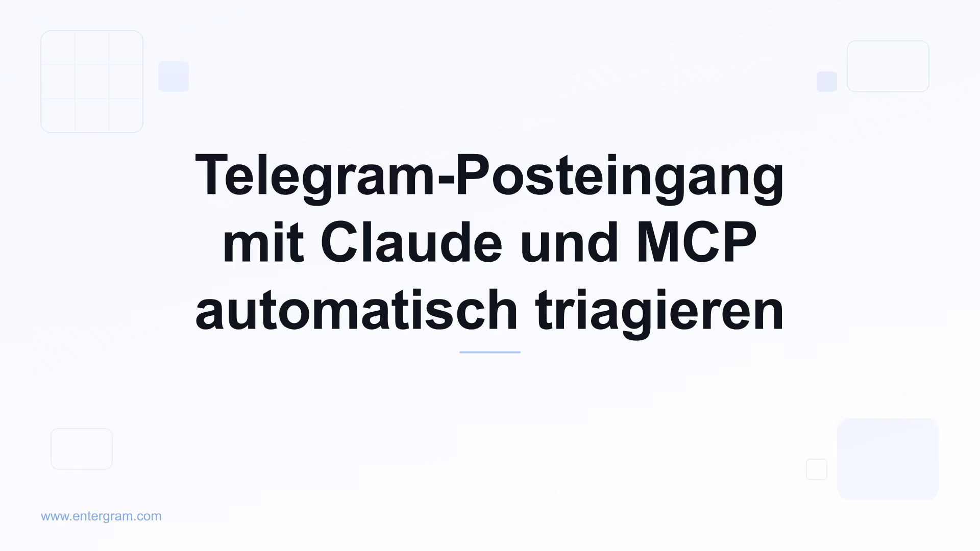 Telegram-Posteingangs-Triage mit Claude MCP automatisieren