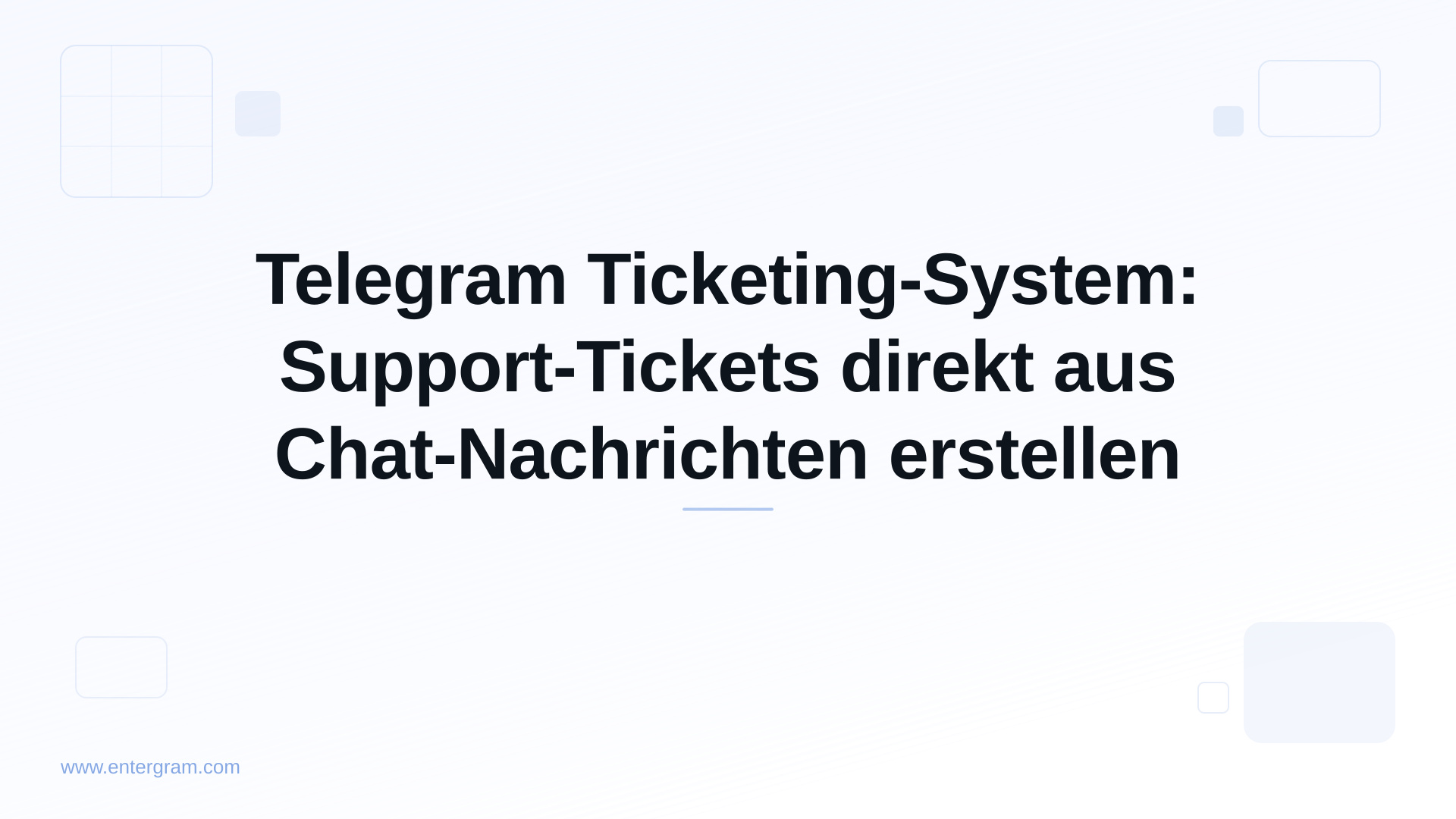 Telegram Ticketing-System zur Erstellung von Support-Tickets aus Chat-Nachrichten