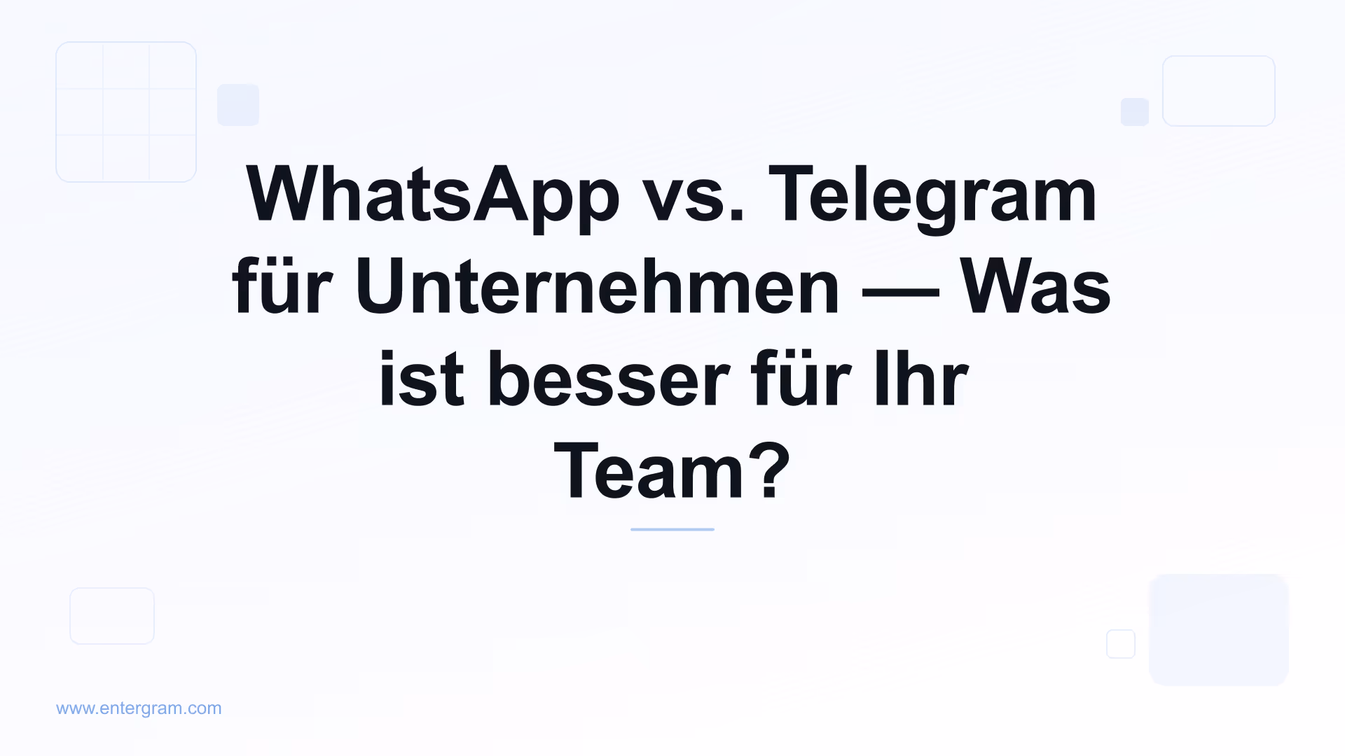 WhatsApp vs. Telegram für Unternehmen im Vergleich