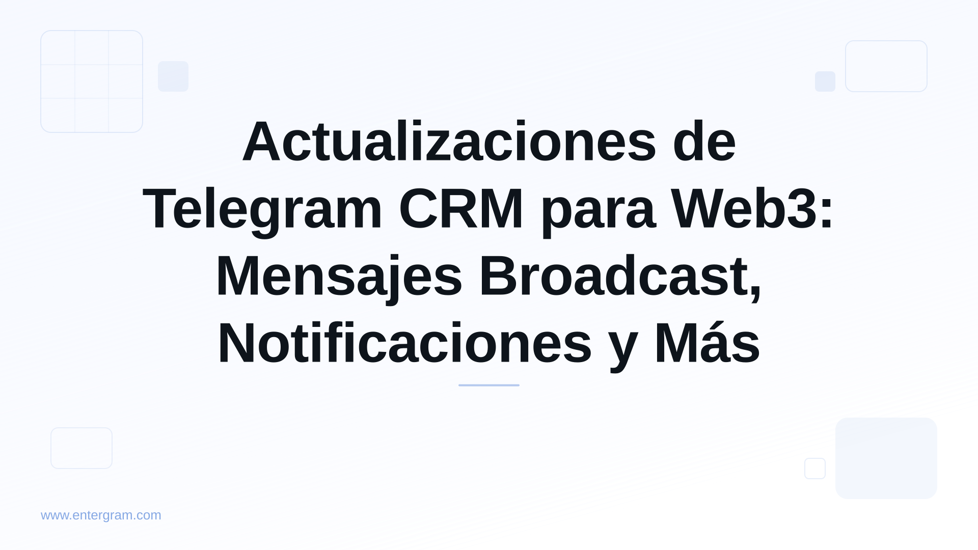 Card image for Actualizaciones de Telegram CRM para Web3: Mensajes Broadcast, Notificaciones y Más