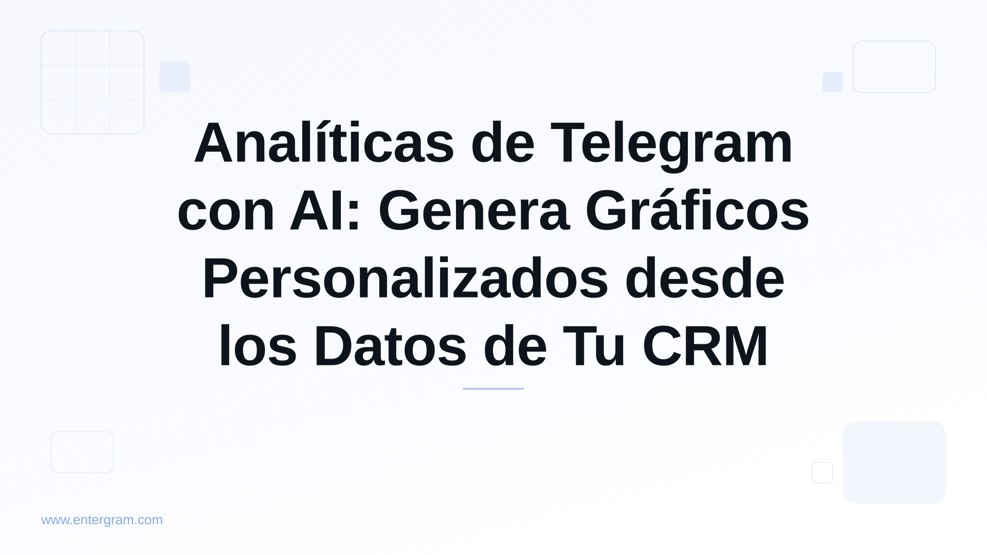 Panel de analíticas impulsado por AI generando gráficos personalizados desde datos del CRM de Telegram