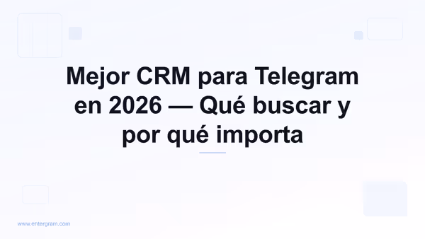 Guía de comparación del mejor CRM para Telegram