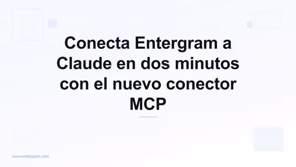 Conecta tu cuenta de Telegram a Claude vía Entergram MCP
