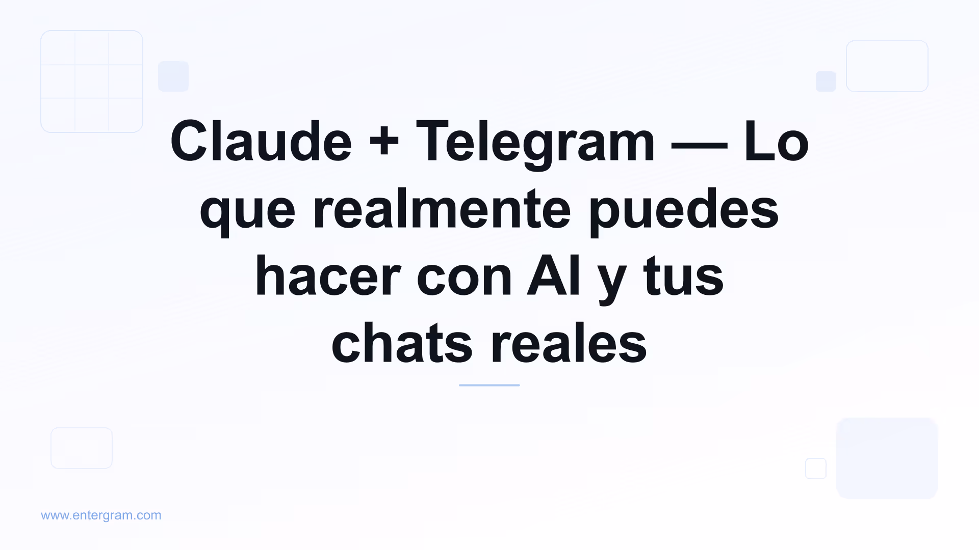 Claude AI conectado a Telegram personal vía MCP
