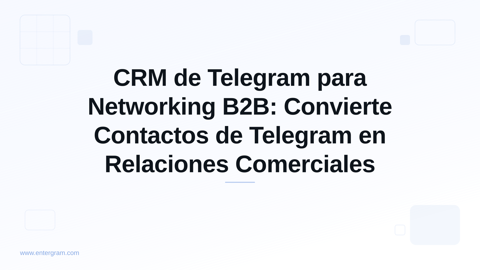 Card image for CRM de Telegram para Networking B2B: Convierte Contactos de Telegram en Relaciones Comerciales