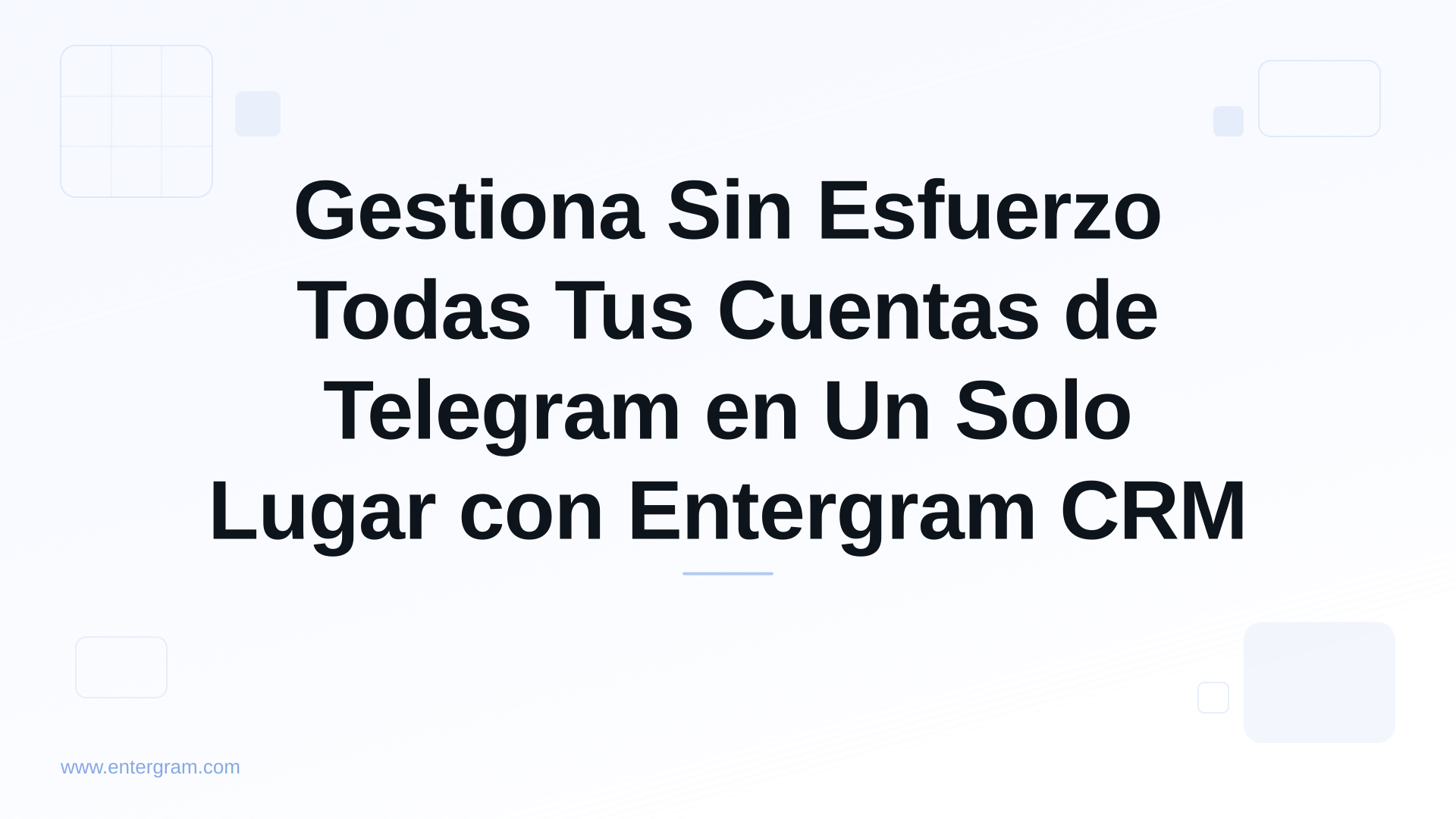Card image for Gestiona Sin Esfuerzo Todas Tus Cuentas de Telegram en Un Solo Lugar con Entergram CRM