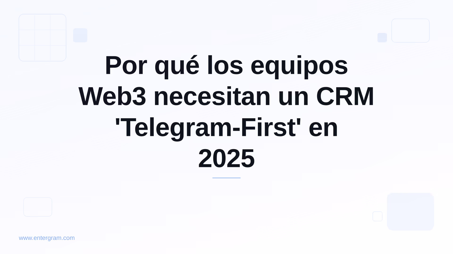 Card image for Por qué los equipos Web3 necesitan un CRM 'Telegram-First' en 2025