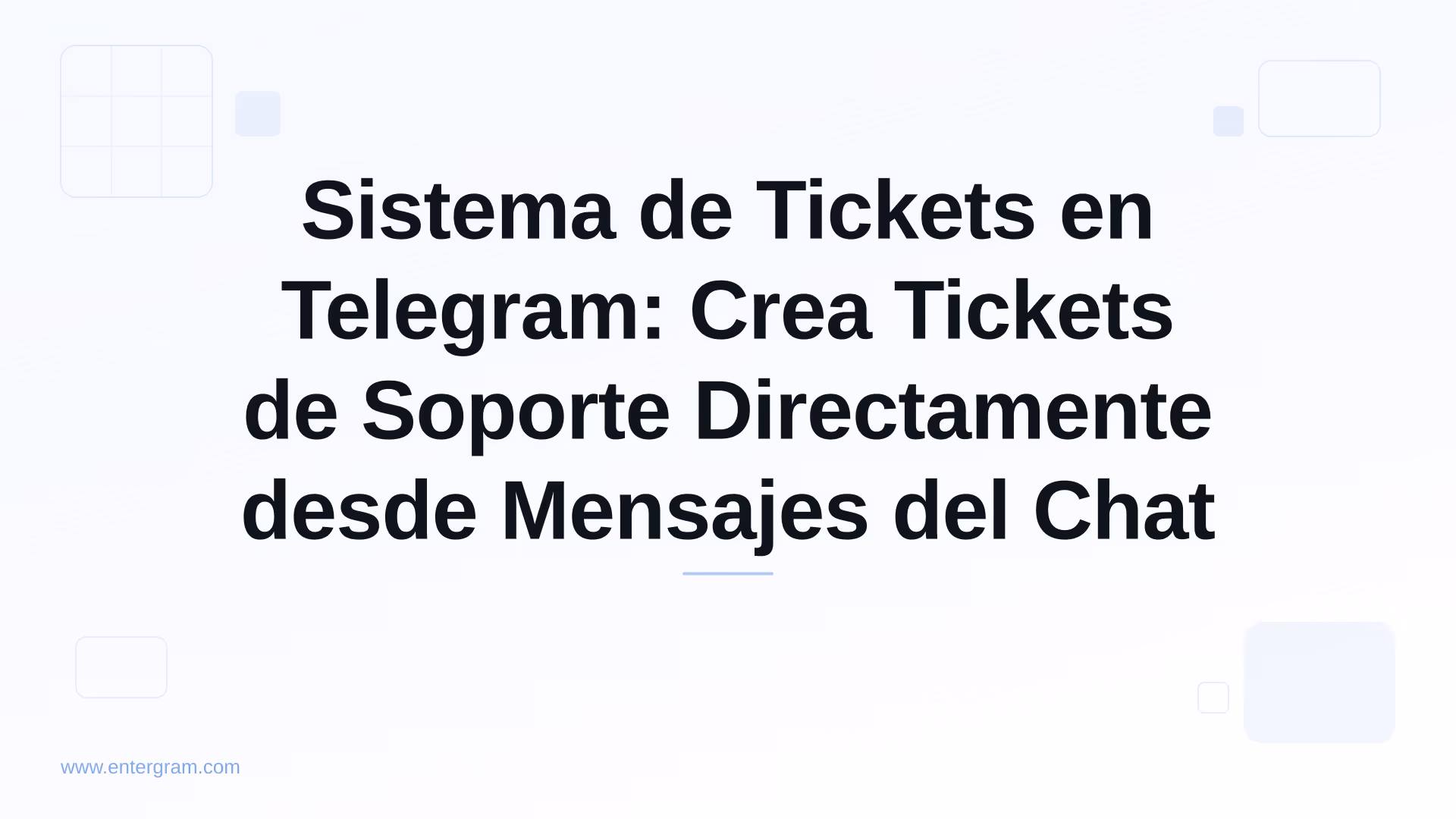 Sistema de tickets en Telegram creando tickets de soporte desde mensajes del chat