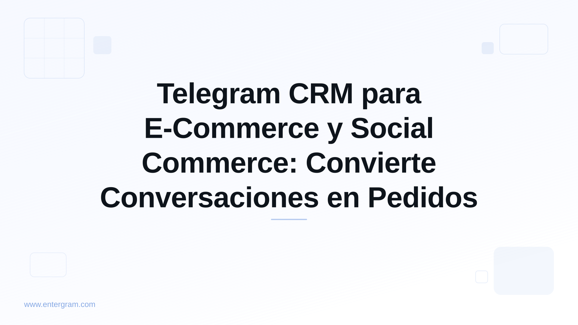 Card image for Telegram CRM para E-Commerce y Social Commerce: Convierte Conversaciones en Pedidos