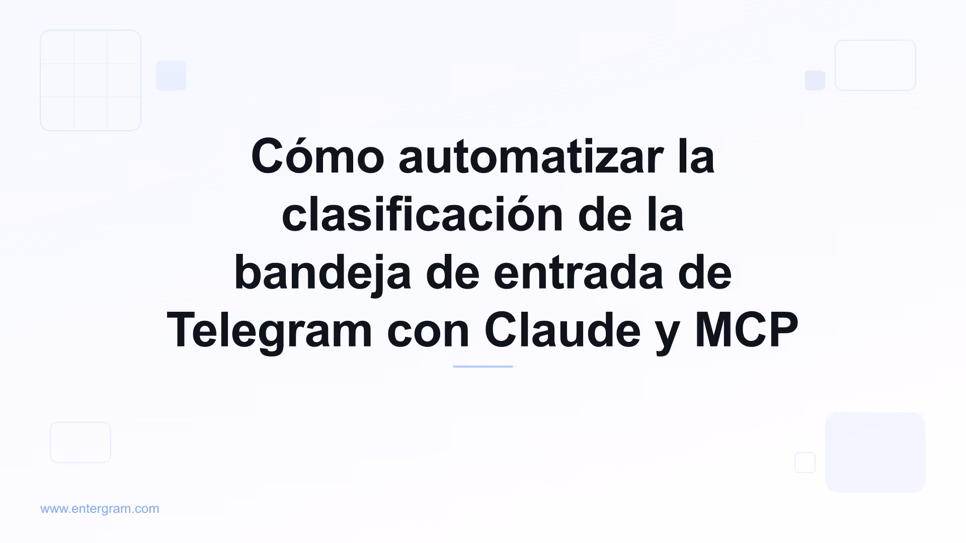 Automatiza la clasificación de la bandeja de entrada de Telegram con Claude MCP