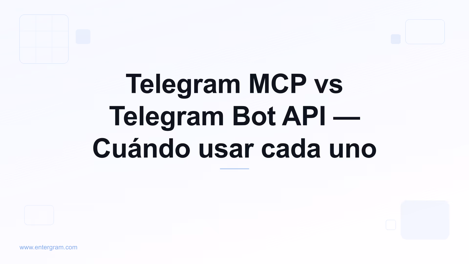 Comparación Telegram MCP vs Bot API