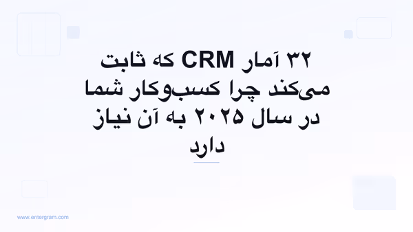تصویر کارت برای ۳۲ آمار CRM که ثابت می‌کند چرا کسب‌وکار شما در سال ۲۰۲۵ به آن نیاز دارد