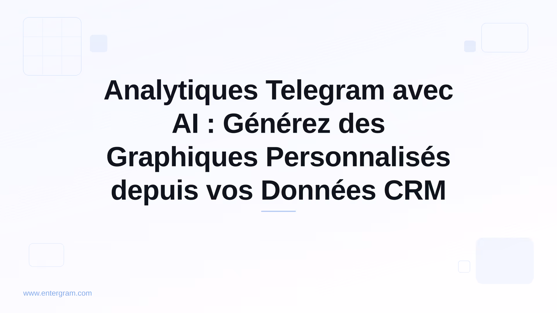 Tableau de bord analytique alimenté par AI générant des graphiques personnalisés depuis les données CRM Telegram