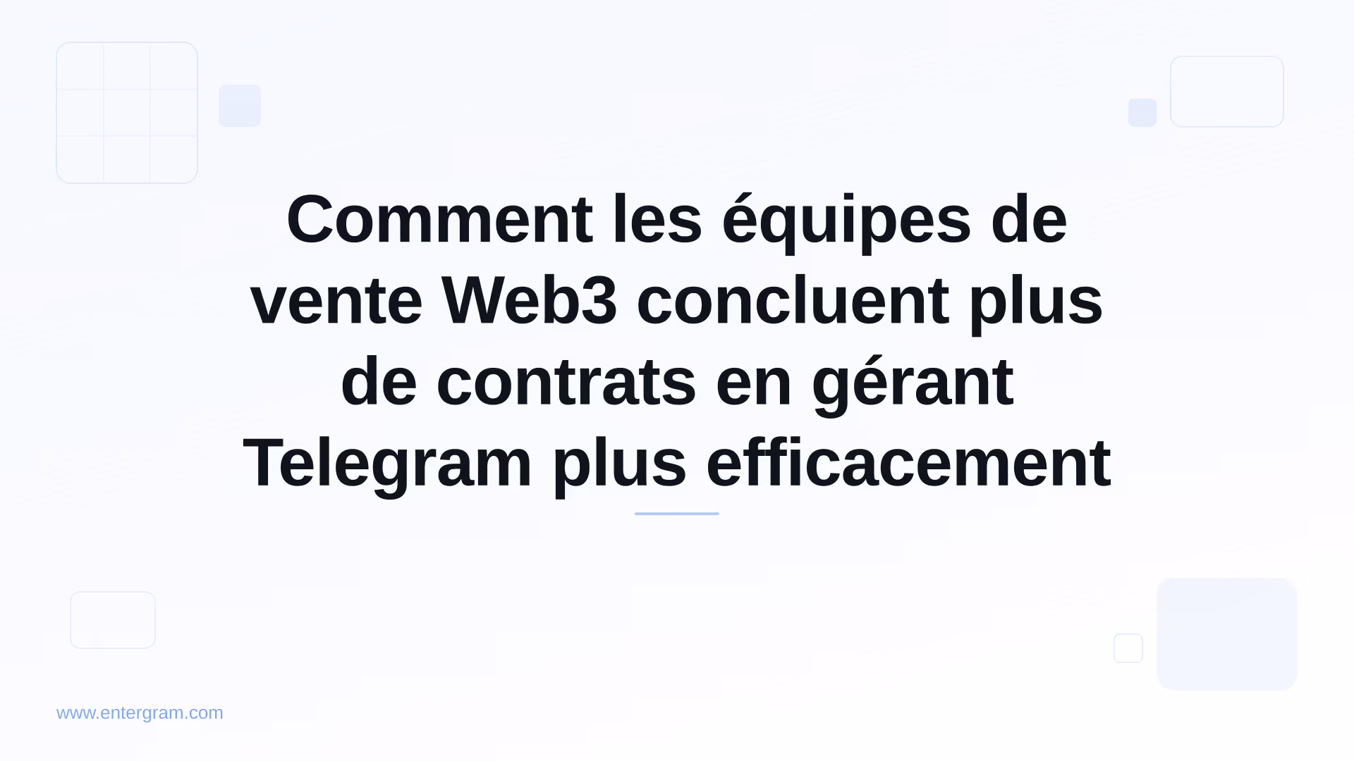 Card image for Comment les équipes de vente Web3 concluent plus de contrats en gérant Telegram plus efficacement