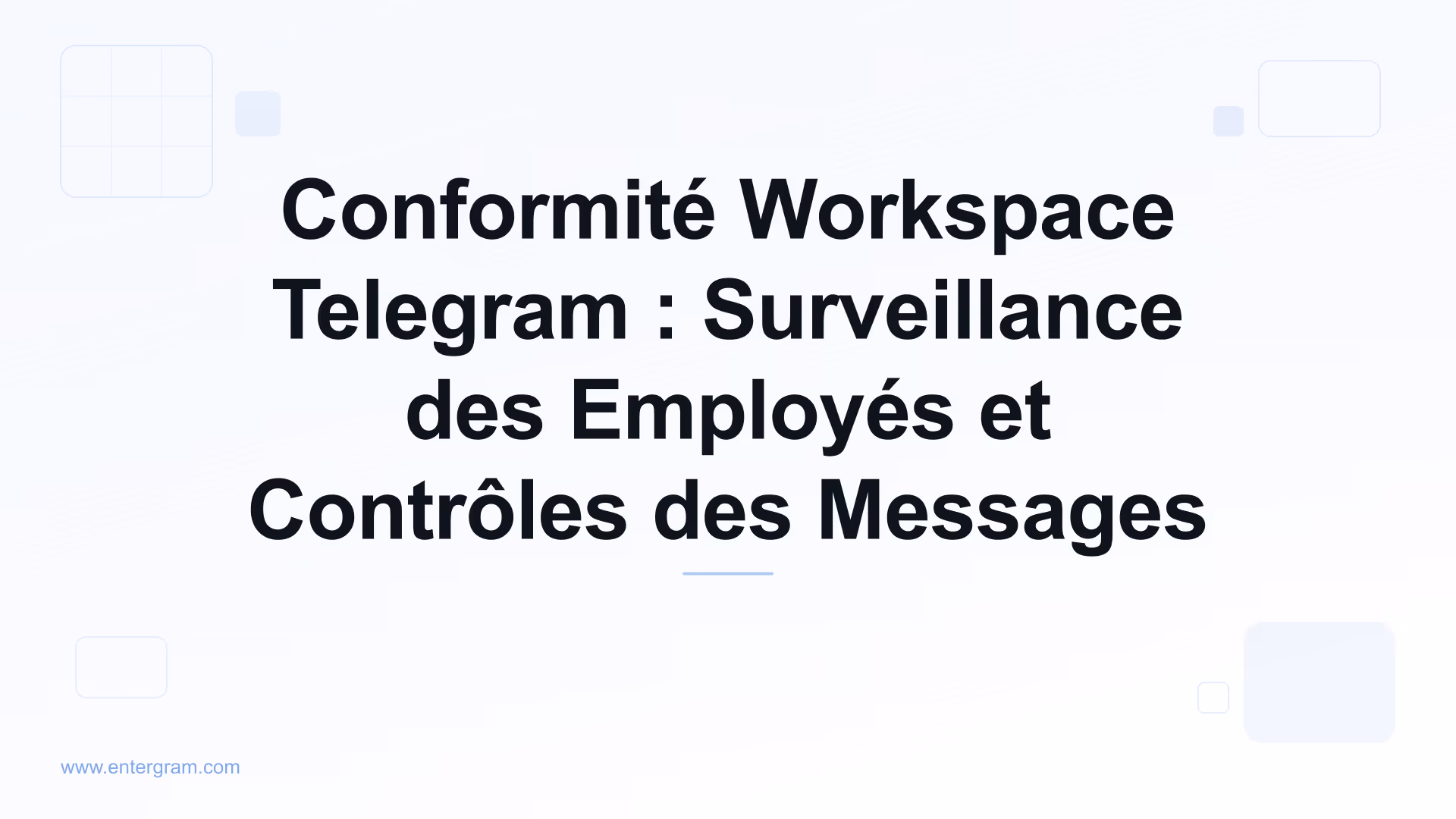 Tableau de bord de conformité workspace Telegram avec contrôles de surveillance des employés