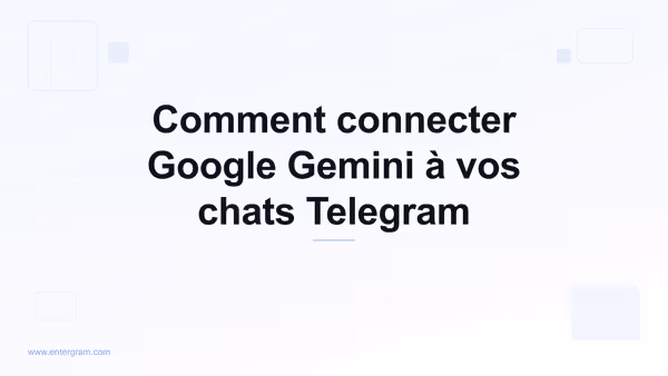 Connecter Google Gemini à Telegram personnel via MCP