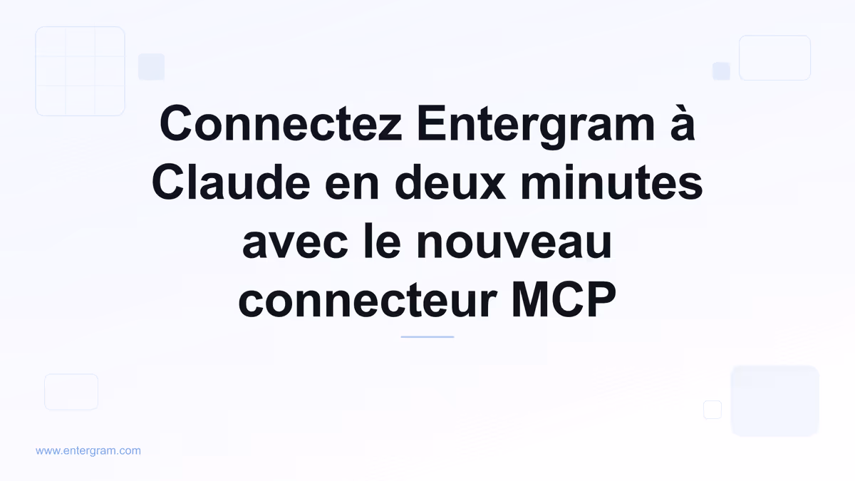 Connecter votre compte Telegram à Claude via Entergram MCP