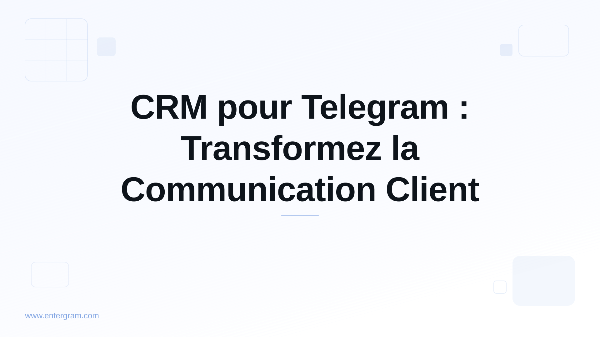 Card image for CRM pour Telegram : Transformez la Communication Client