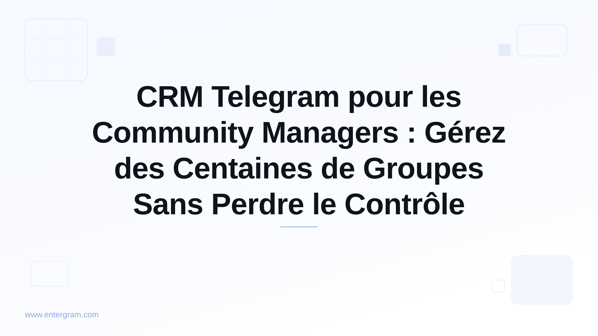 Card image for CRM Telegram pour les Community Managers : Gérez des Centaines de Groupes Sans Perdre le Contrôle