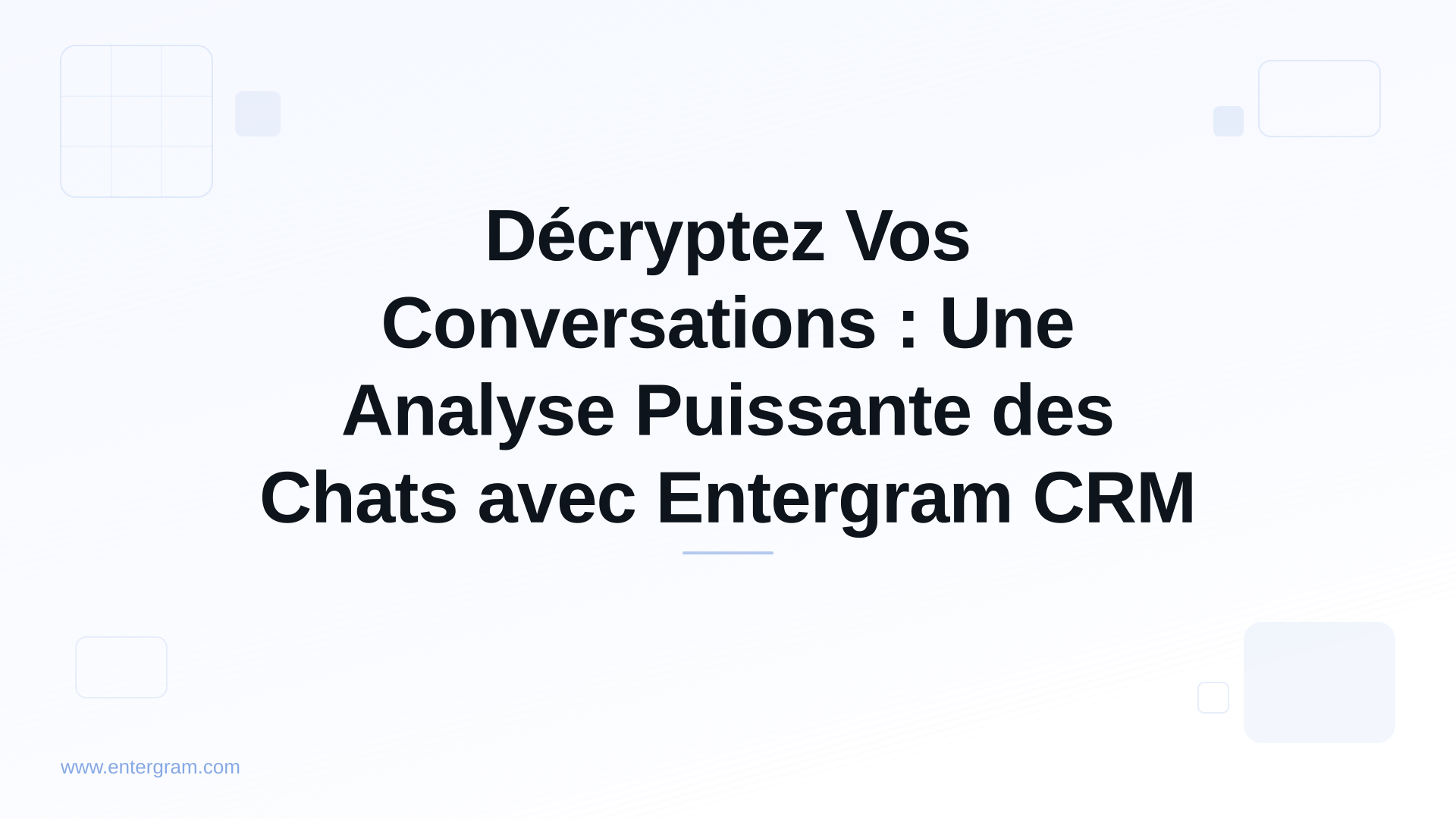 Card image for Décryptez Vos Conversations : Une Analyse Puissante des Chats avec Entergram CRM