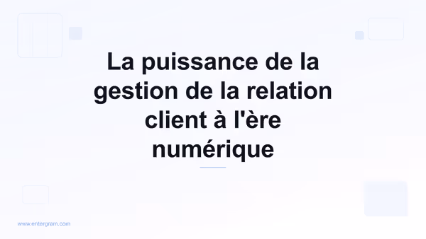 Card image for La puissance de la gestion de la relation client à l'ère numérique