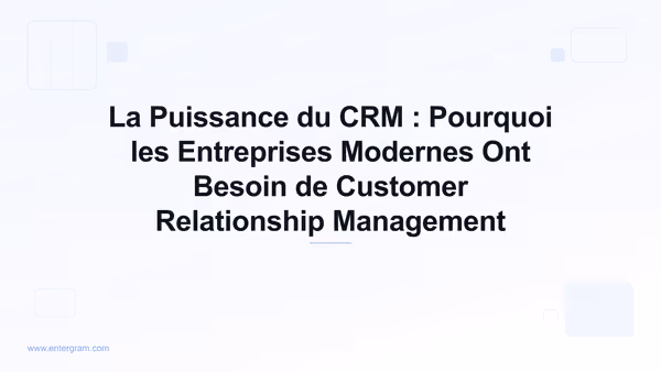 Card image for La Puissance du CRM : Pourquoi les Entreprises Modernes Ont Besoin de Customer Relationship Management
