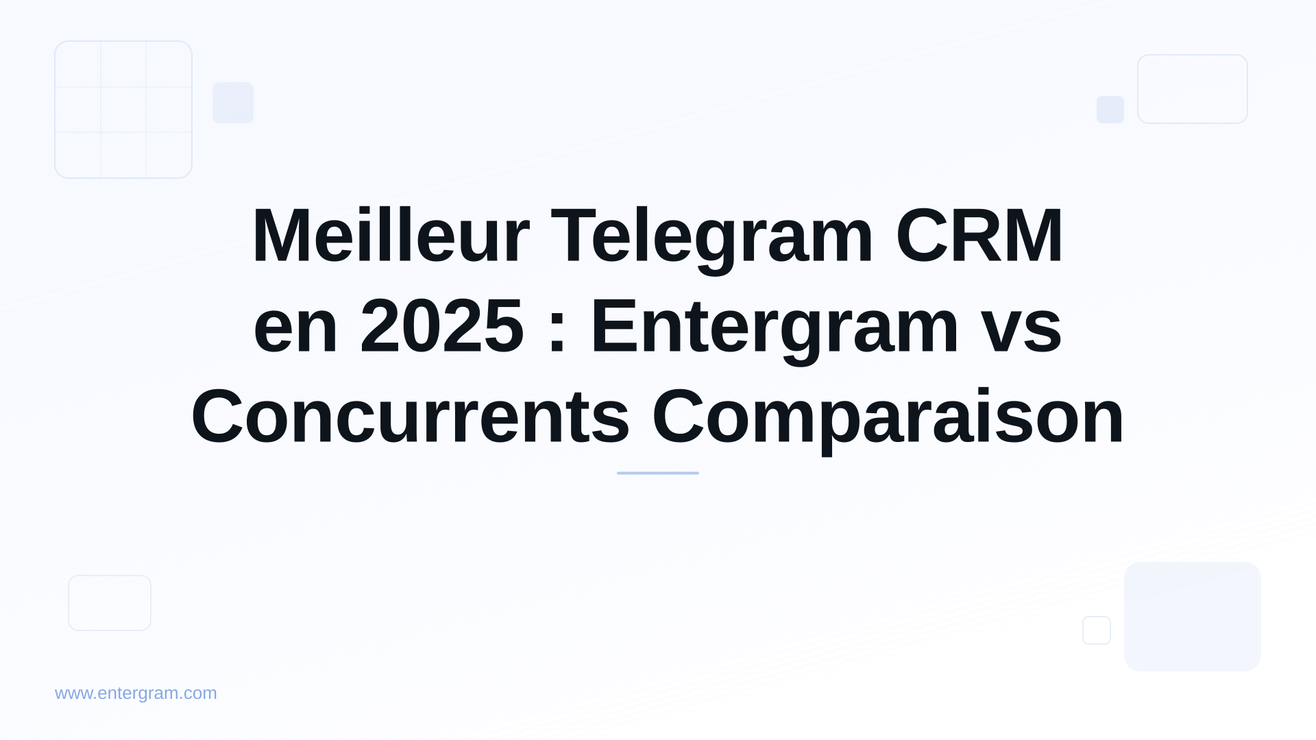 Card image for Meilleur Telegram CRM en 2025 : Entergram vs Concurrents Comparaison