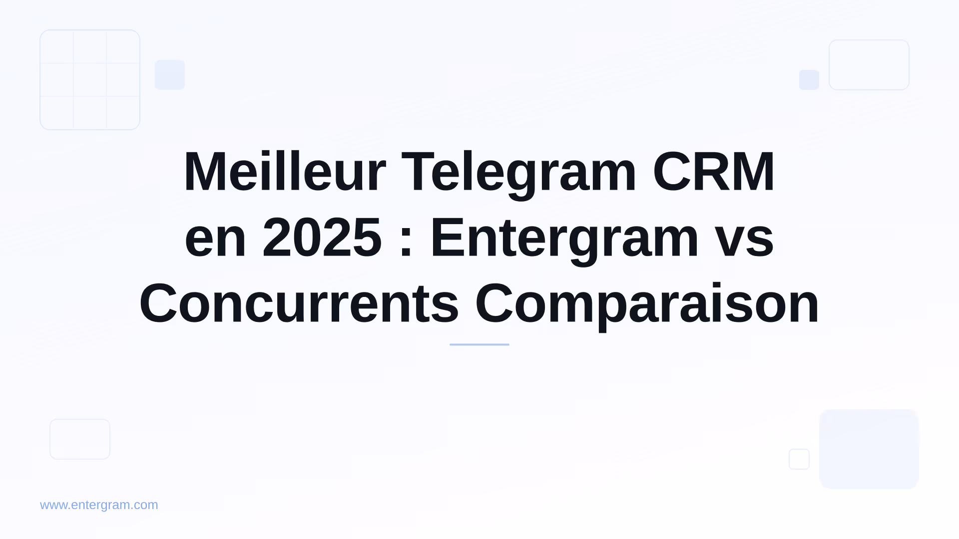 Card image for Meilleur Telegram CRM en 2025 : Entergram vs Concurrents Comparaison