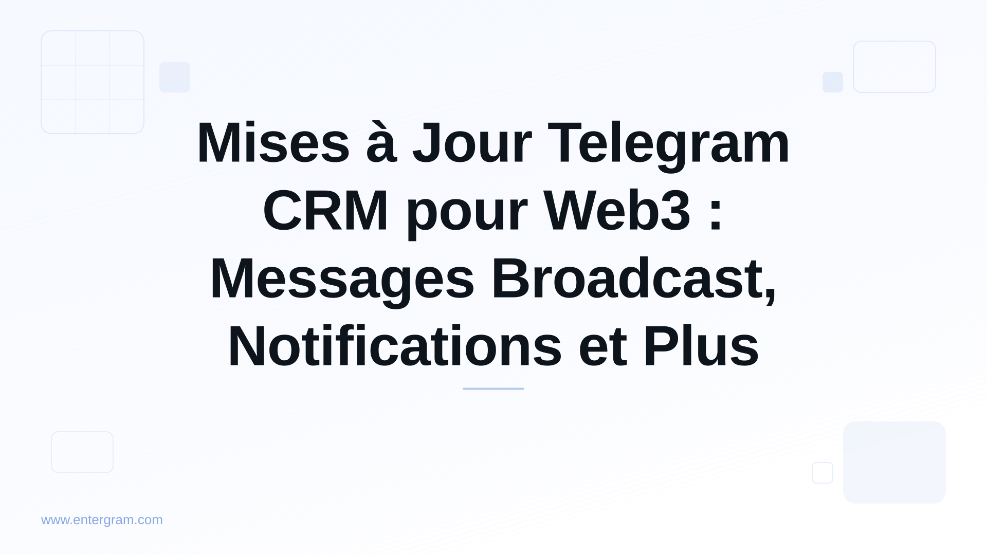 Card image for Mises à Jour Telegram CRM pour Web3 : Messages Broadcast, Notifications et Plus