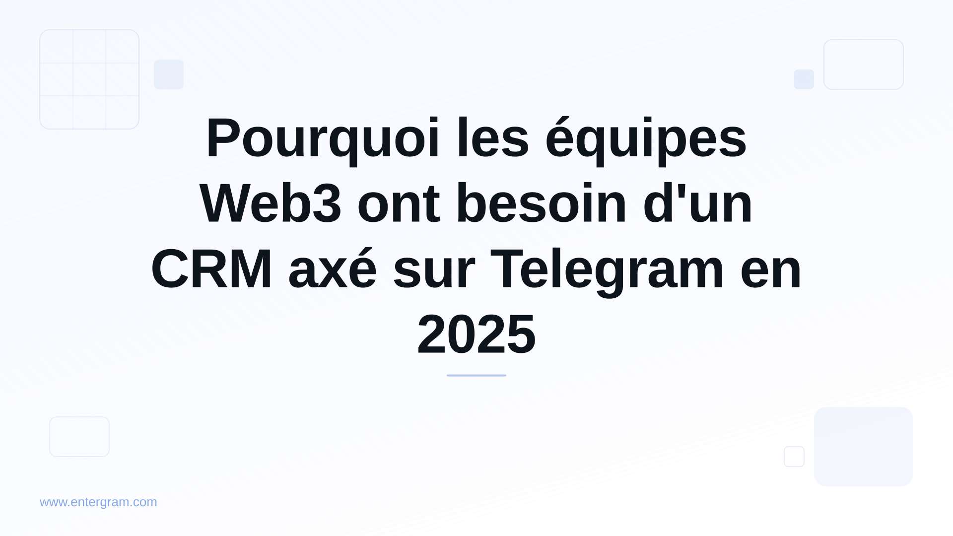 Card image for Pourquoi les équipes Web3 ont besoin d'un CRM axé sur Telegram en 2025
