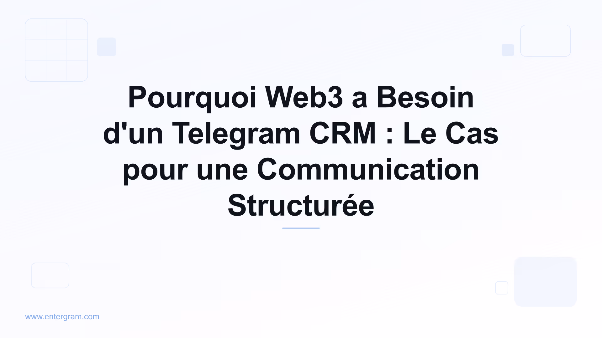 Card image for Pourquoi Web3 a Besoin d'un Telegram CRM : Le Cas pour une Communication Structurée
