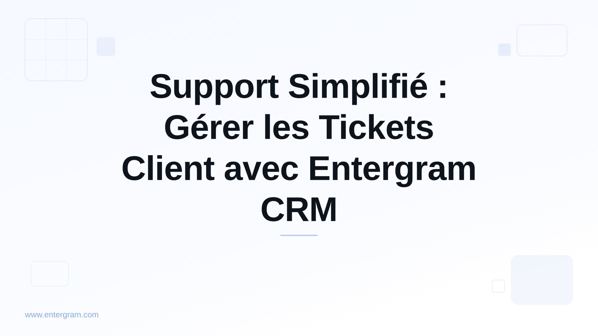 Card image for Support Simplifié : Gérer les Tickets Client avec Entergram CRM