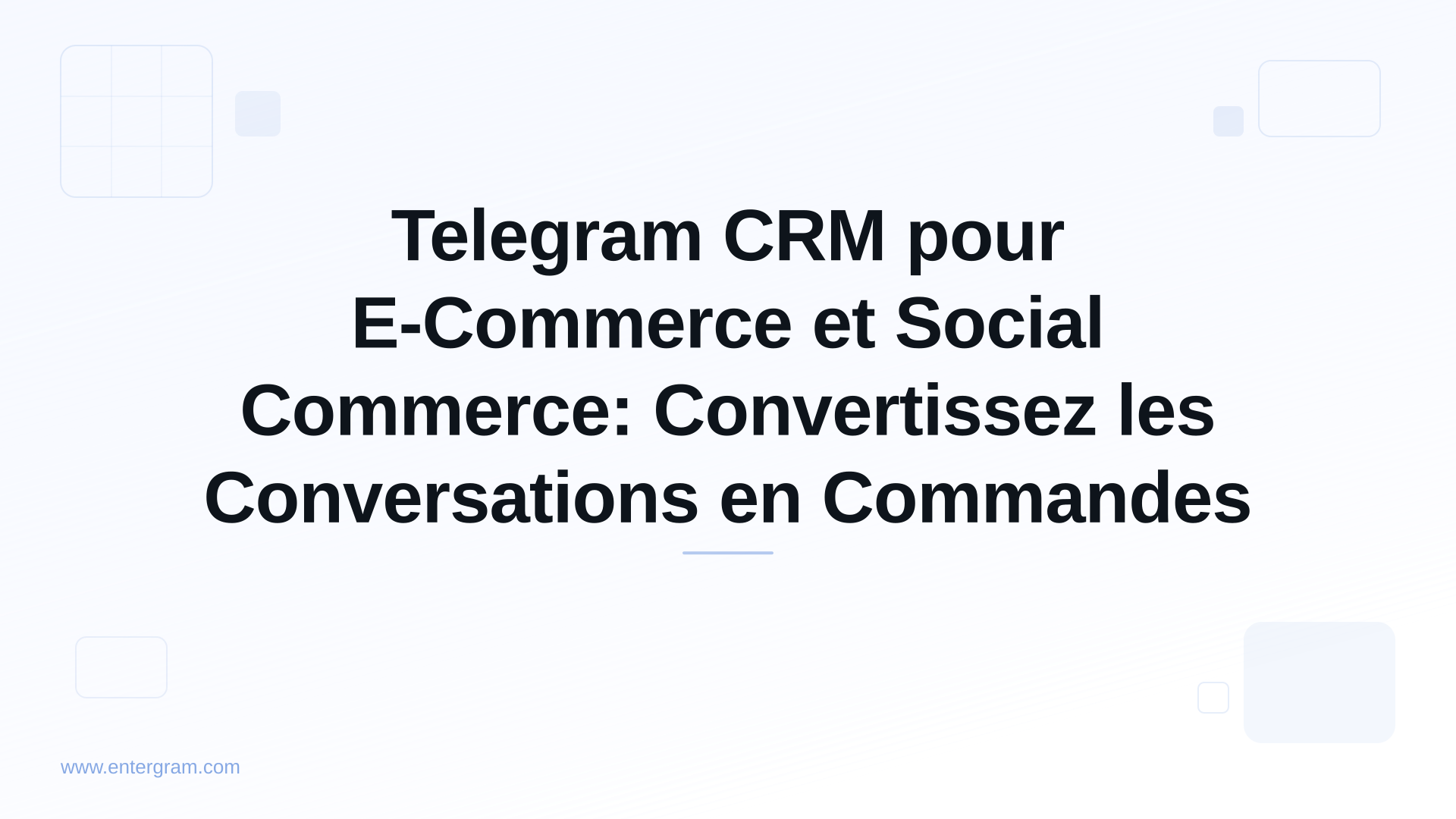 Card image for Telegram CRM pour E-Commerce et Social Commerce: Convertissez les Conversations en Commandes