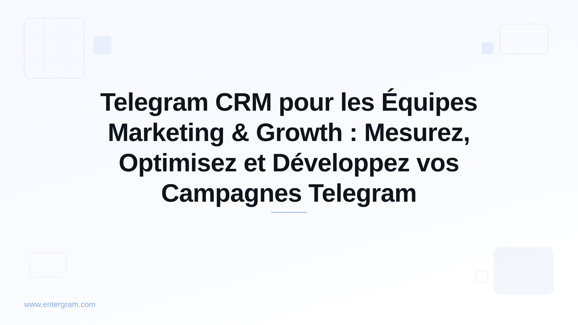 Card image for Telegram CRM pour les Équipes Marketing & Growth : Mesurez, Optimisez et Développez vos Campagnes Telegram